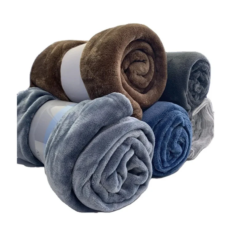 Decke aus Korallenfleece, 100 % Polyester
