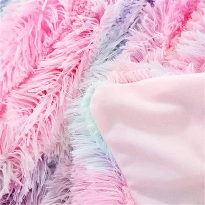 Tie Dye Faux Fur Blanket