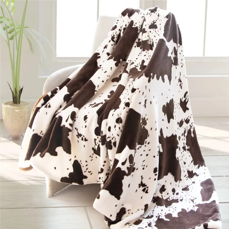 Kuhgedruckte Flanelldecke