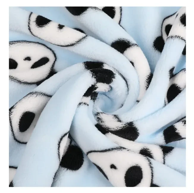 Netter Panda gedruckter weicher Flanellstoff