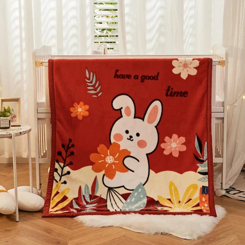 Doppellagige Raschel-Babydecke