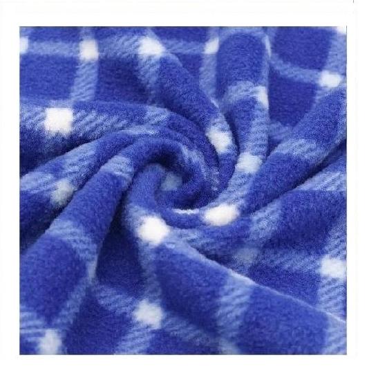 Doppelseitig bedruckter, gebürsteter Polarfleece-Stoff