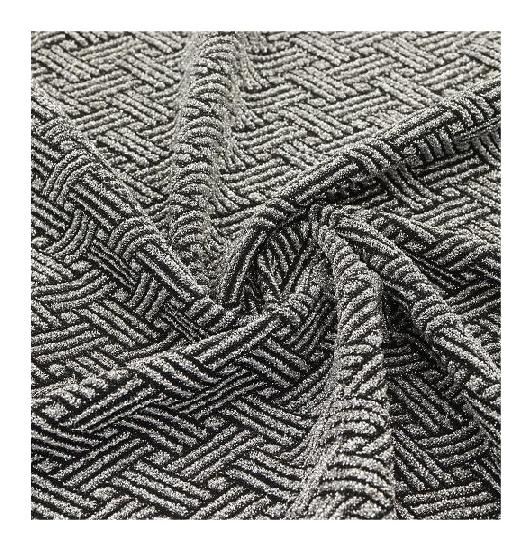 Filigraner Jacquard-Strickstoff