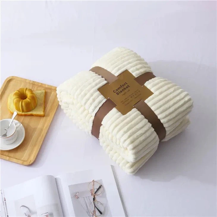 	Flannel Fleece Double Side Fabric Blanket quotation