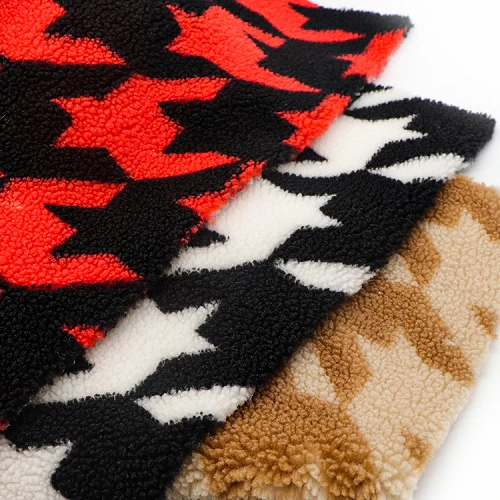 Jacquard-Sherpa-Fleece-Stoff