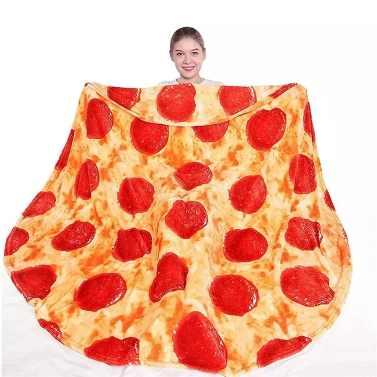 Flanelldecke mit Pizzamotiv