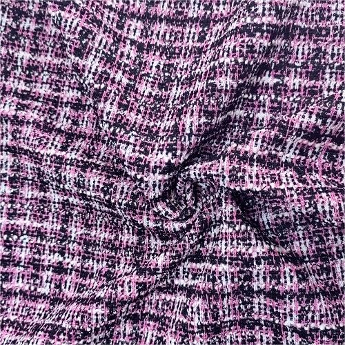 Karierter Jacquard-Strickstoff