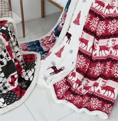 Sherpa-Decke mit Druck