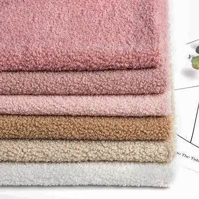 Recycelter Polyester-Sherpa-Fleece-Stoff