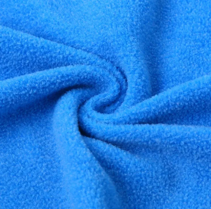Sherpa-Bouclé-Fleece-Stoff, zwei Seitenbürsten