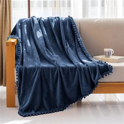Blaue Flanelldecke