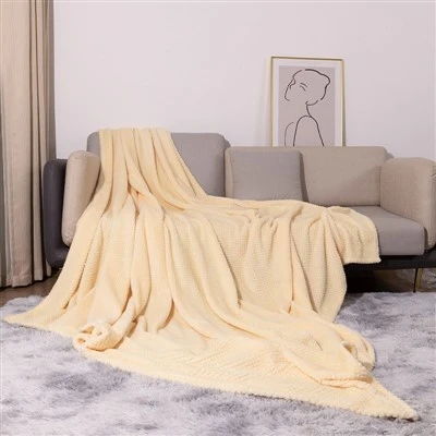 Klassische Korallenfleecedecke