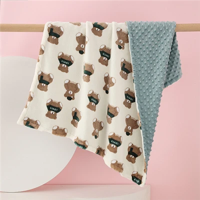 Doppellagige Minky-Dots-Decken