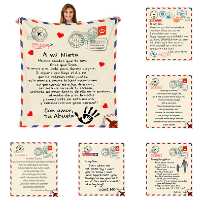 Flanell-Fleece-Geschenkdecke