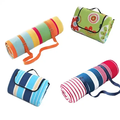 Picknickdecke mit Lederband
