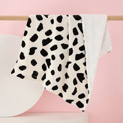 Minky Dots Decken für Neugeborene
