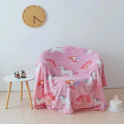 Regenbogen Einhornmagie Babydecke