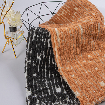 Sherpa-Stoff mit Zebramuster