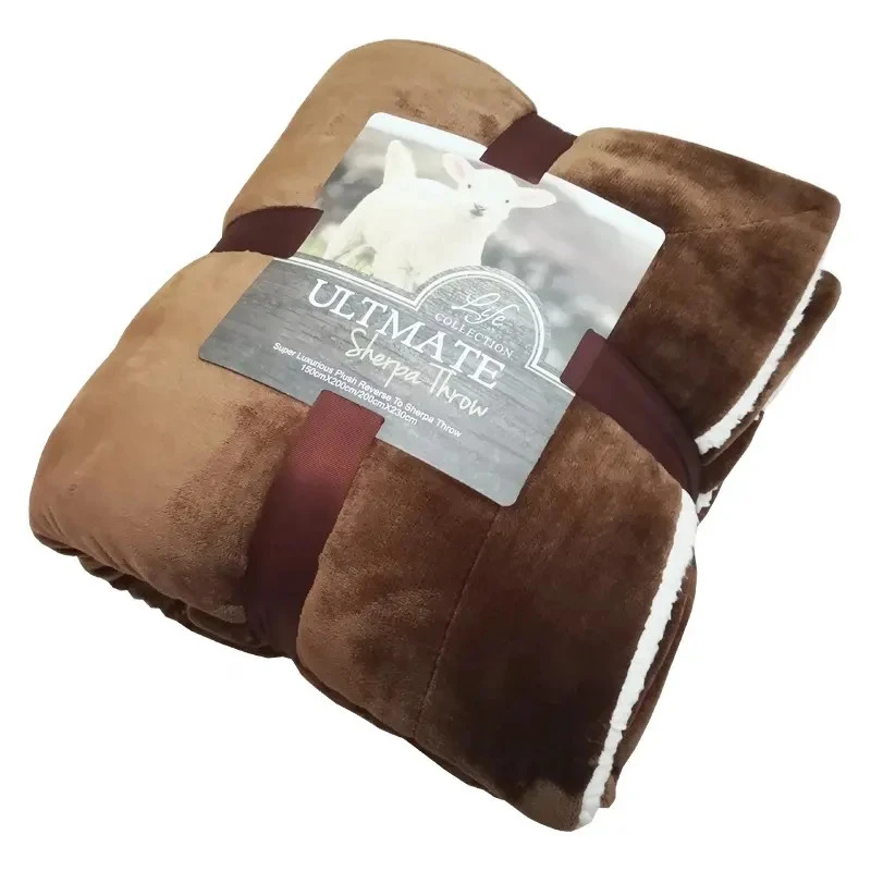 Warme Sherpa-Decke für den gemütlichen Winter
