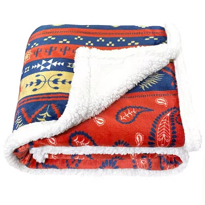 Sherpa -Decke digitaler Druck