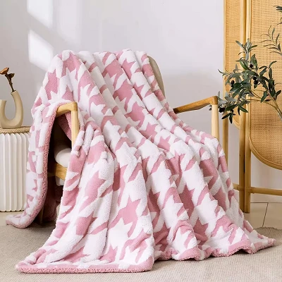 Drucken Sie Winter Sherpa Decke