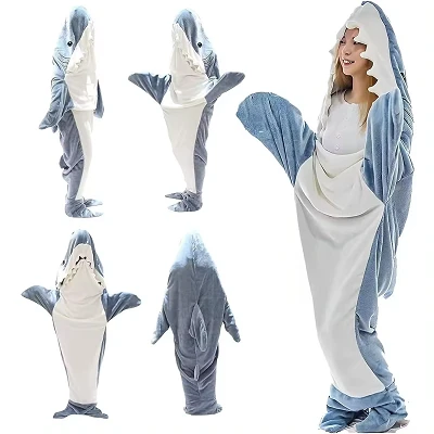 Hai -Hoodie -Decke