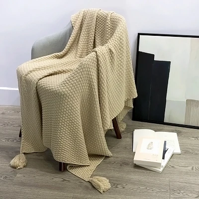 Sofa Decke Quasten