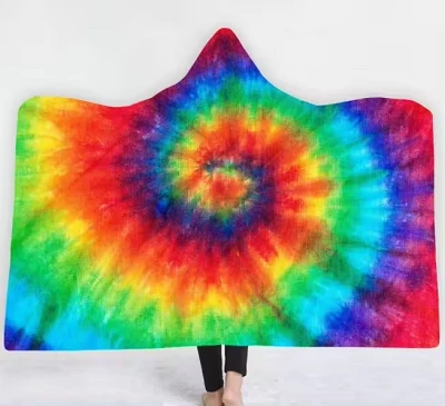 Krawatte gefärbter Hoodie Decke